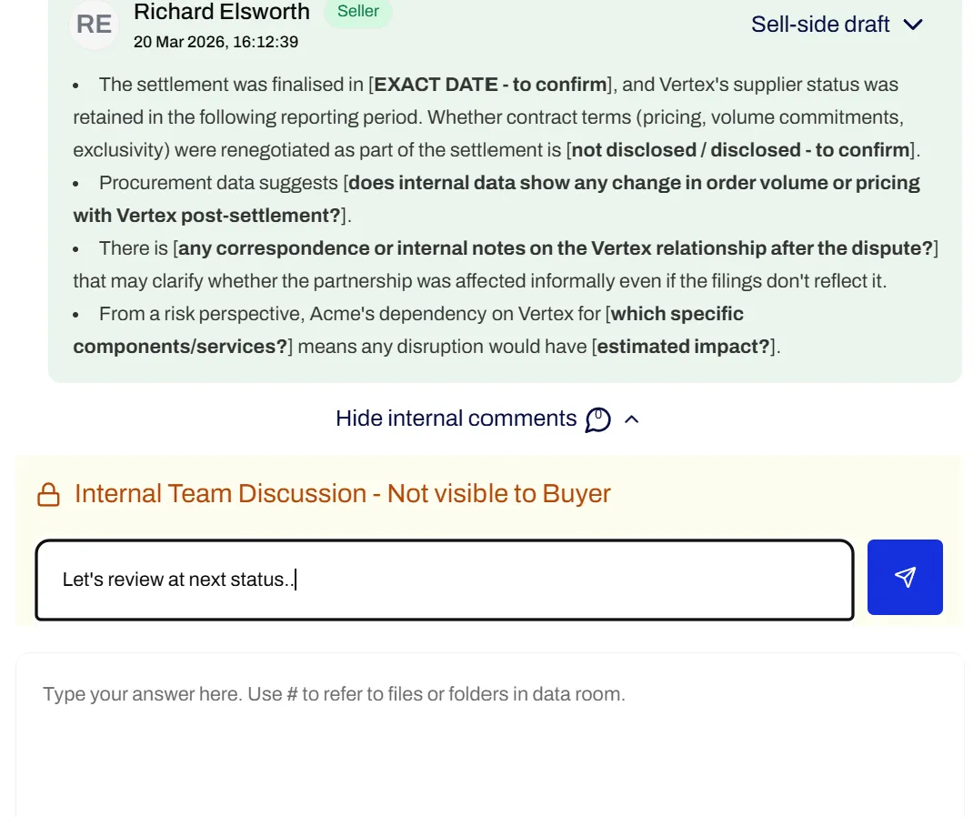 Collaborate on Q&A in real time